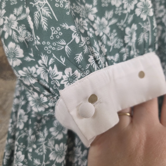 Dainty Jewells Floral Polka Dot Chiffon Midi Dress - Picture 7 of 11